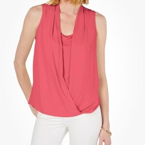 Charter Club Coral Sleeveless Blouse